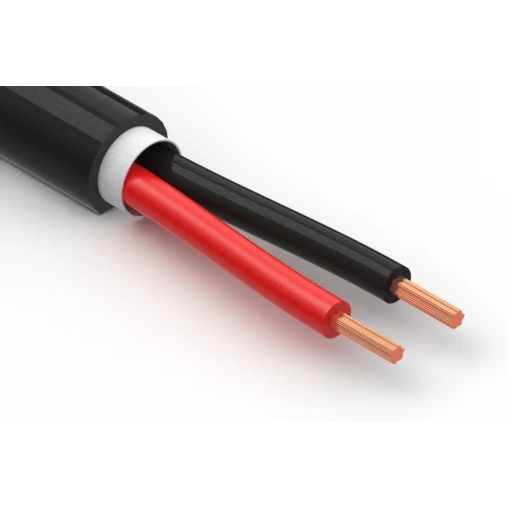 Tensility International-30-02985 Kabel, Mehrleiter Round Cable 2Conductors 16AWG 6.9mm 300V Black Thermoplastic Polyurethane