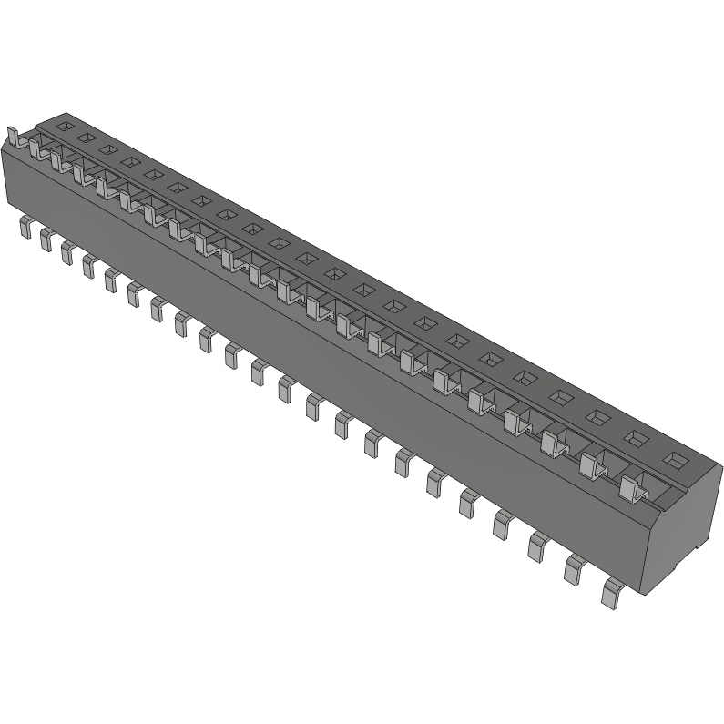 Samtec-CLP-122-02-F-DH-TR Piastre connettori e prese PCB Conn Socket Strip SKT 44 POS 1.27mm Solder RA Side Entry SMD TIGER CLAW™ T/R