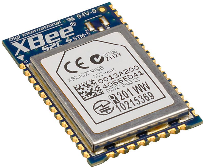 Digi International-XB24CZ7RISB003  Programmable XBee ZigBee SMT (RF Pad Antenna)