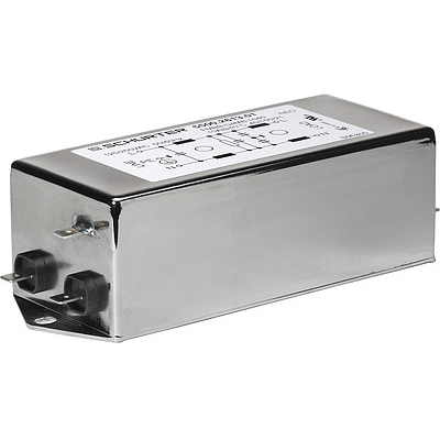 SCHURTER-5500.2600.01 Filtros de suministro Power Line Filter 2-Stage 50Hz/60Hz 1A 250VAC Quick Connect Chassis Mount