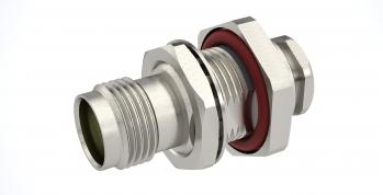 Radiall-R143325000 RF-Steckverbinder Conn TNC 0Hz to 11GHz 50Ohm Clamp ST Panel Mount F Gold Over Nickel