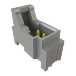 Conn Shrouded Header HDR 2 POS 2mm Solder ST Top Entry Thru-Hole Tube