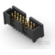 TE Connectivity-103308-3 Steckverbinderleisten und Leiterplattenbuchsen Conn Shrouded Header (4 Sides) HDR 16 POS 2.54mm Solder ST Top Entry Thru-Hole Tube