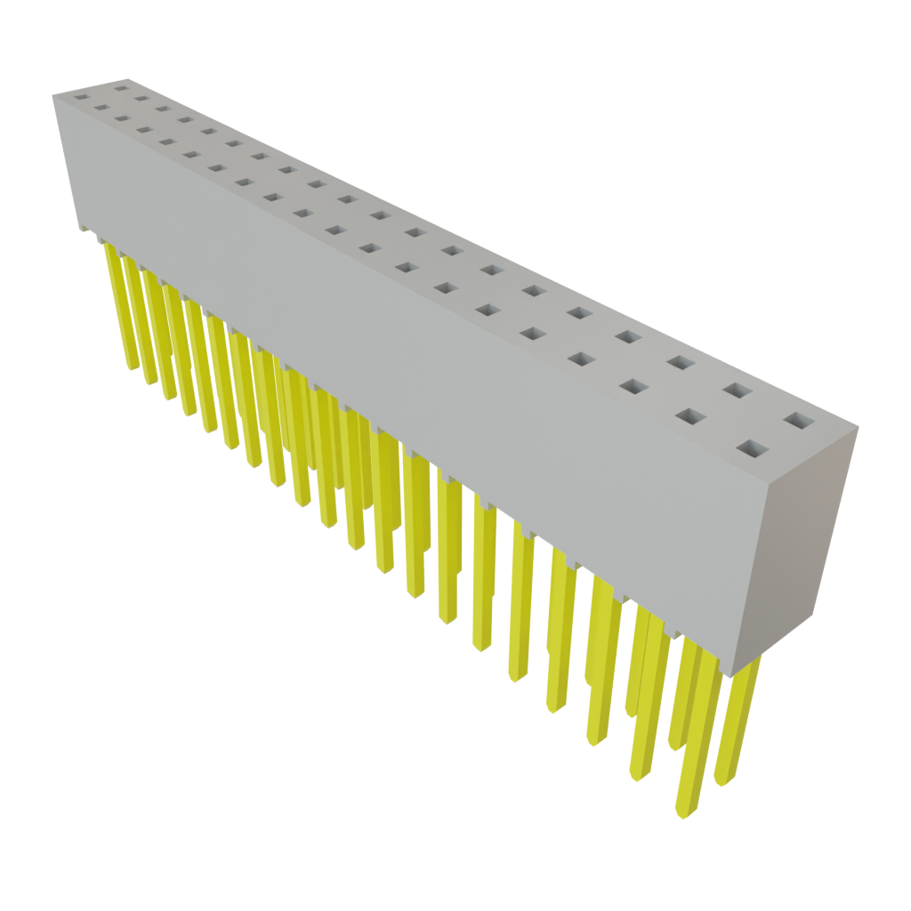 Samtec-SSQ-120-03-T-D Embases de raccordement et réceptacles PCB Conn Socket Strip SKT 40 POS 2.54mm Solder ST Top Entry Thru-Hole Bulk