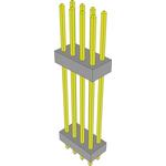 Conn Board Stacker HDR 8 POS 2mm Solder ST Thru-Hole Bulk