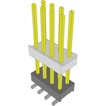 Conn Socket Strip SKT 8 POS 2.54mm Solder ST Bottom Entry SMD Tube