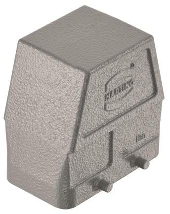 HARTING-09300100801 Schrumpfbalgenadapter Hood 180° 10B Shell Size Powder Die Cast Aluminum Double Lock Han®