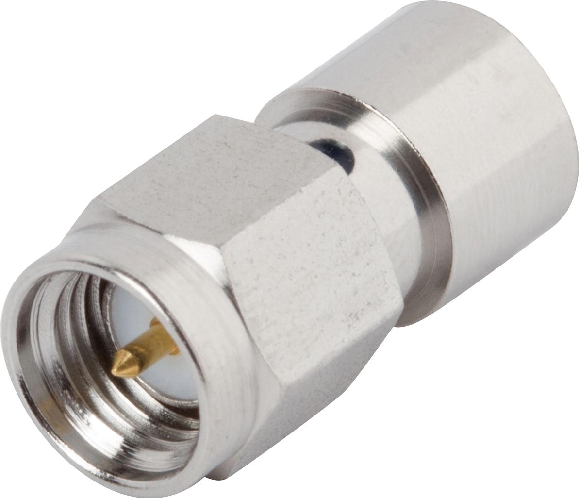 Amphenol SV Microwave-SF1157-6013 RF-Steckverbinder Conn BMA-SMA Adapter 0Hz to 18GHz 50Ohm ST F/M Gold Over Nickel Tray