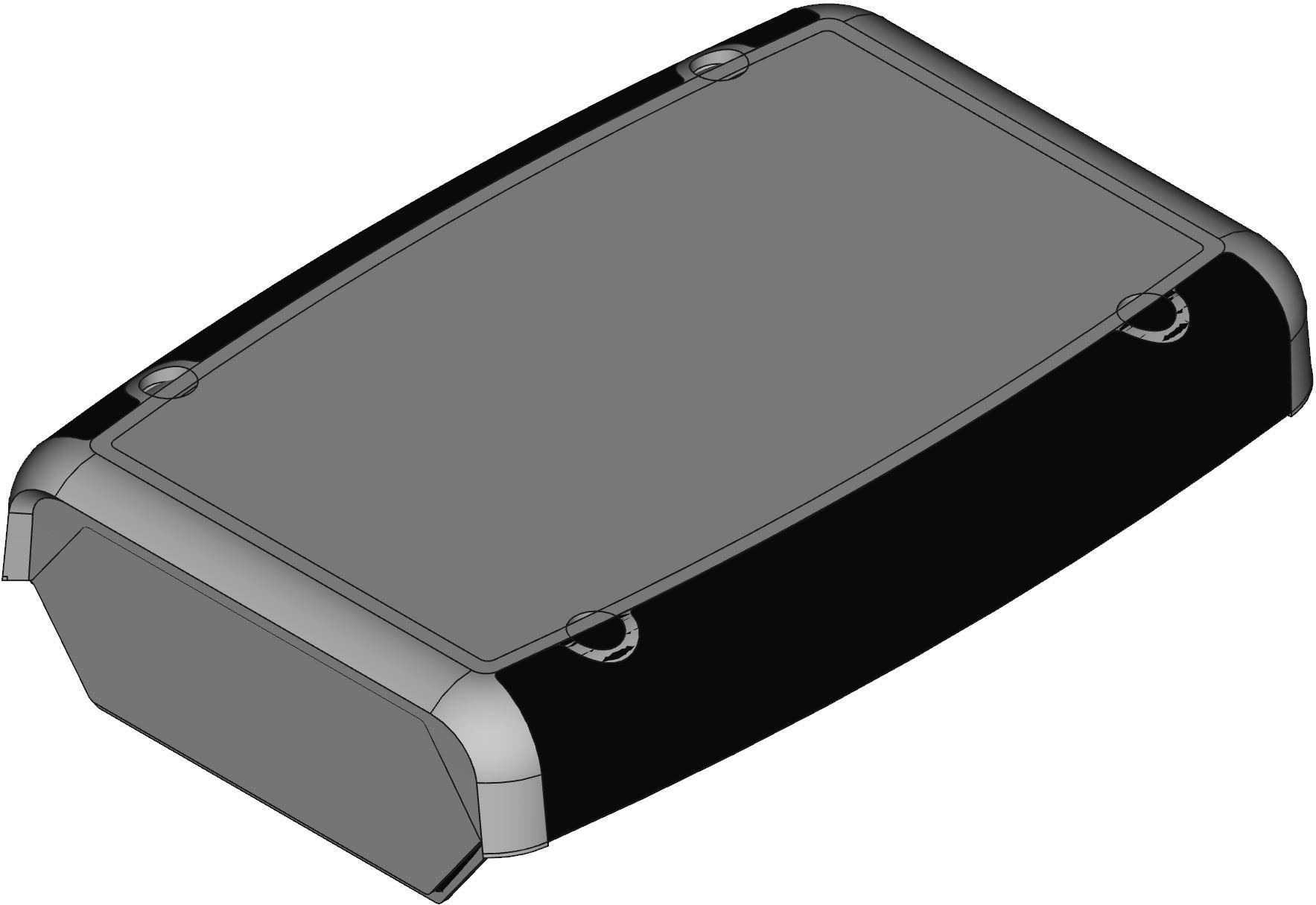 Hammond Manufacturing-1553WCGY Cajas, compartimentos y anaqueles Light Gray Acrylonitrile Butadiene Styrene Soft Sided Hand Held Enclosure