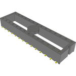 Samtec-ICF-328-T-O-TR Steckverbinder, Buchsen Conn DIP Socket SKT 28 POS 2.54mm Solder ST SMD T/R