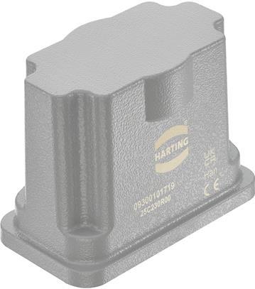 HARTING-09300101719 Steckverbinderzubehör Connector Accessories Docking Frame Straight Aluminum Die Cast/Stainless Steel/Nitrile Butadiene Rubber Dust Gray Powder
