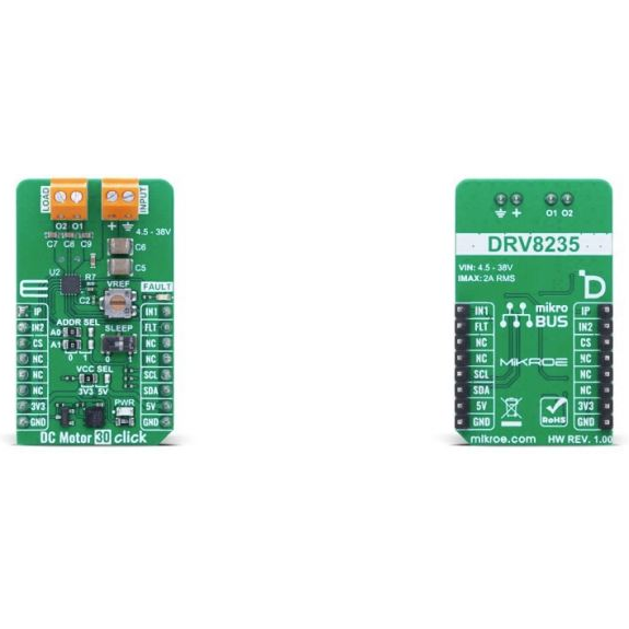 MikroElektronika-MIKROE-6595 Kit e schede di sviluppo gestione della potenza DRV8235 Motion Motor Control Click Board