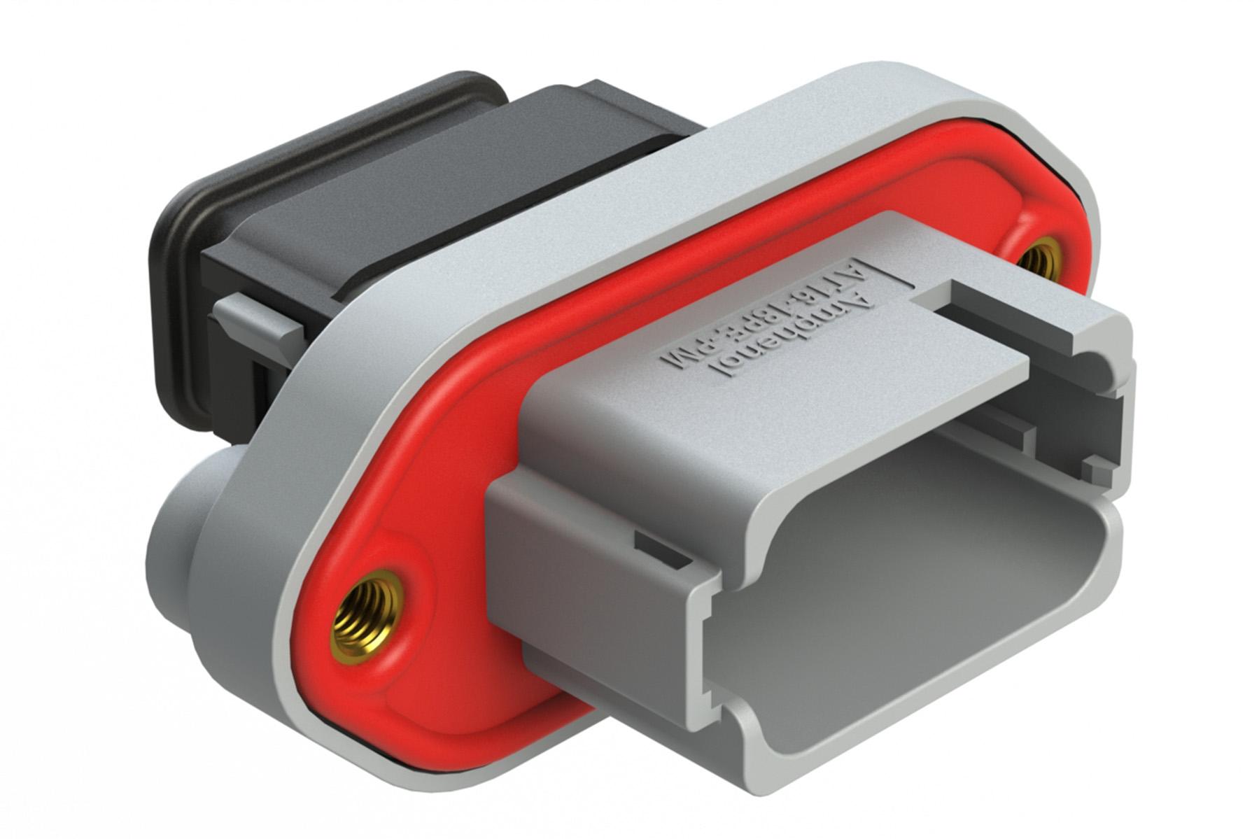 Amphenol-AT16-18PE-PM15 Einzeladersteckverbinder, Gehäuse Conn Housing PL 18 POS Crimp ST Panel Mount Gray