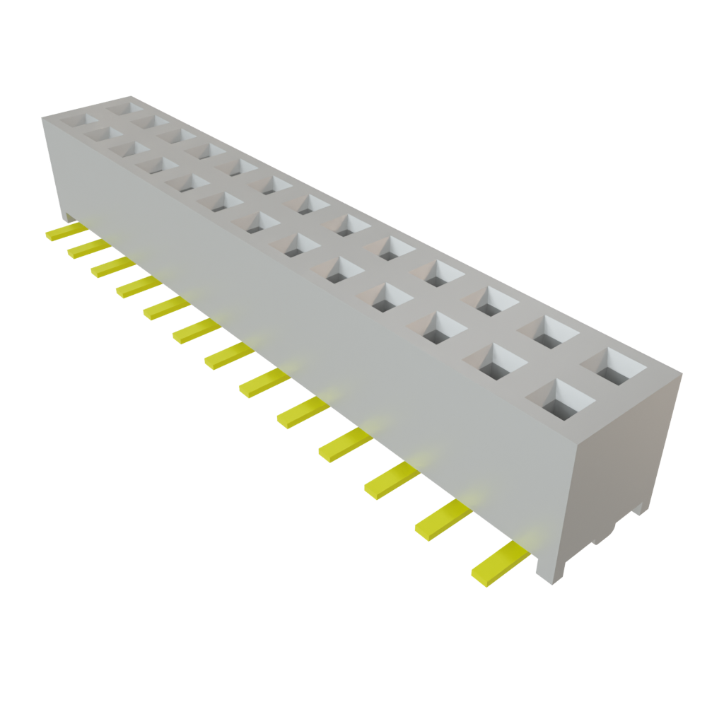 Samtec-MMS-113-02-L-DV 连接器插头及 PCB 插座 Conn Socket Strip SKT 26 POS 2mm Solder ST Top Entry SMD Tube
