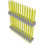 Conn Board Stacker HDR 24 POS 2mm Solder ST Top Entry Thru-Hole Bulk