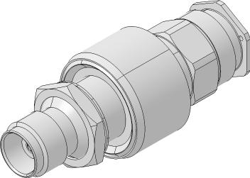 HUBER+SUHNER-3406.26.0010 Conector RF Conn TNC Adapter 0Hz to 2000MHz 50Ohm ST M/F Gold
