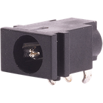 Conn DC Power Jack RCP 2 POS Solder Pot RA Thru-Hole 3 Terminal 1 Port