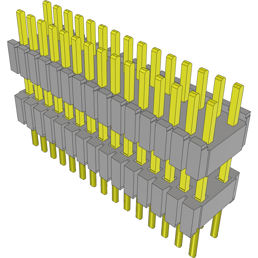 Samtec-HDWM-15-53-L-D-295 Steckverbinderleisten und Leiterplattenbuchsen Conn Board Stacker HDR 15 POS 1.27mm Solder ST Thru-Hole Tube