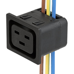 Power Entry Module F 3 POS 250VAC 20A ST 1 Port