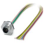 Cable Assembly Circular 0.5m 24AWG M12 Circular 8 Straight