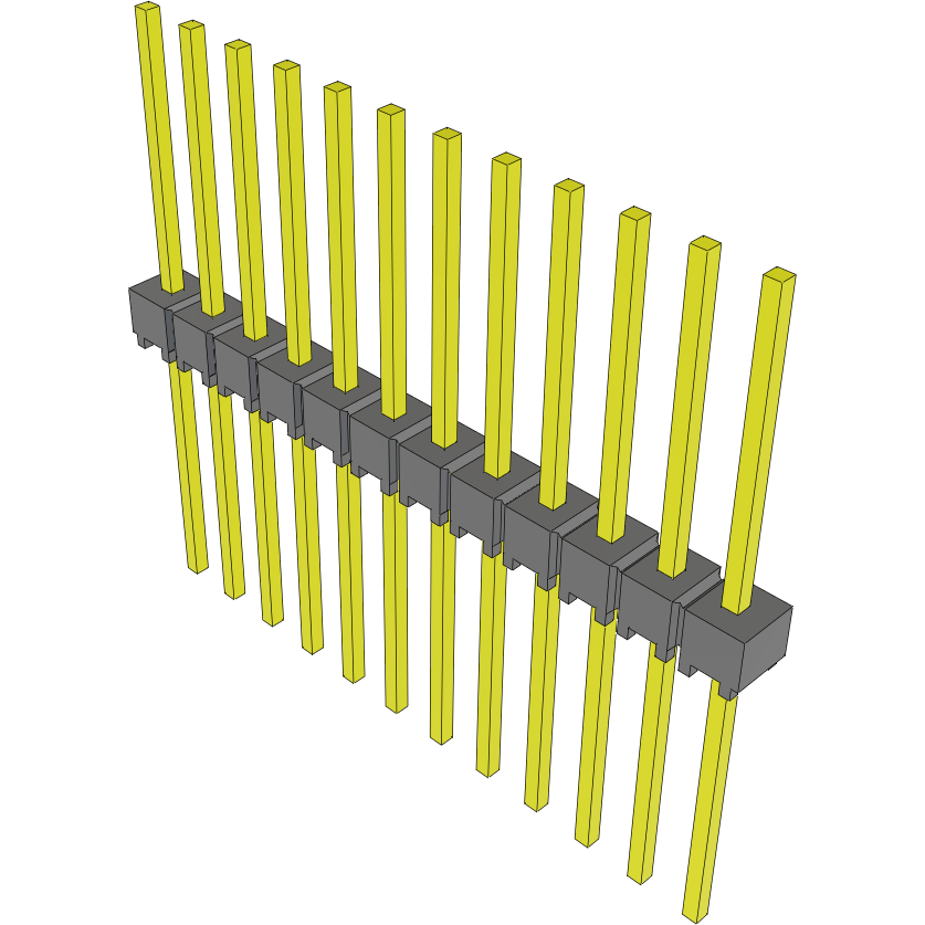Samtec-HMTSW-112-12-T-S-465 Steckverbinderleisten und Leiterplattenbuchsen Conn Unshrouded Header HDR 12 POS 2.54mm Solder ST Top Entry Thru-Hole Bulk