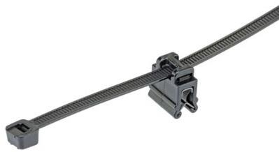 Panduit-CMEA12-2S-C300 Kabelzubehör Cable Accessories Edge Clip With Cable Tie Steel/Nylon 6/6 Black Zinc