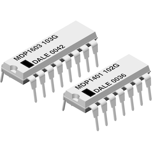 Vishay-MDP14033K30GE04 Réseaux et matrices de résistance Res Thick Film NET 3.3K Ohm 2% 1.73W ±100ppm/°C ISOL Molded 14-Pin DIP Pin Thru-Hole Tube