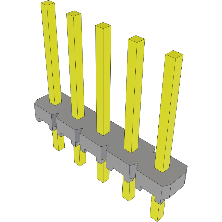 Samtec-MTLW-105-24-T-S-305 Steckverbinderleisten und Leiterplattenbuchsen Conn Unshrouded Header HDR 5 POS 2.54mm Solder ST Top Entry Thru-Hole Bulk