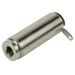 Conn 2.5MM Mono Jack RCP 2 POS Solder Lug ST Cable Mount 2 Terminal 1 Port