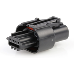 Conn Housing RCP 4 POS 1.8mm Crimp ST Cable Mount Black Tray