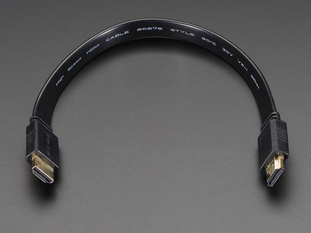 Adafruit Industries-2197  Cable Assembly 0.3m HDMI to HDMI SKT-SKT