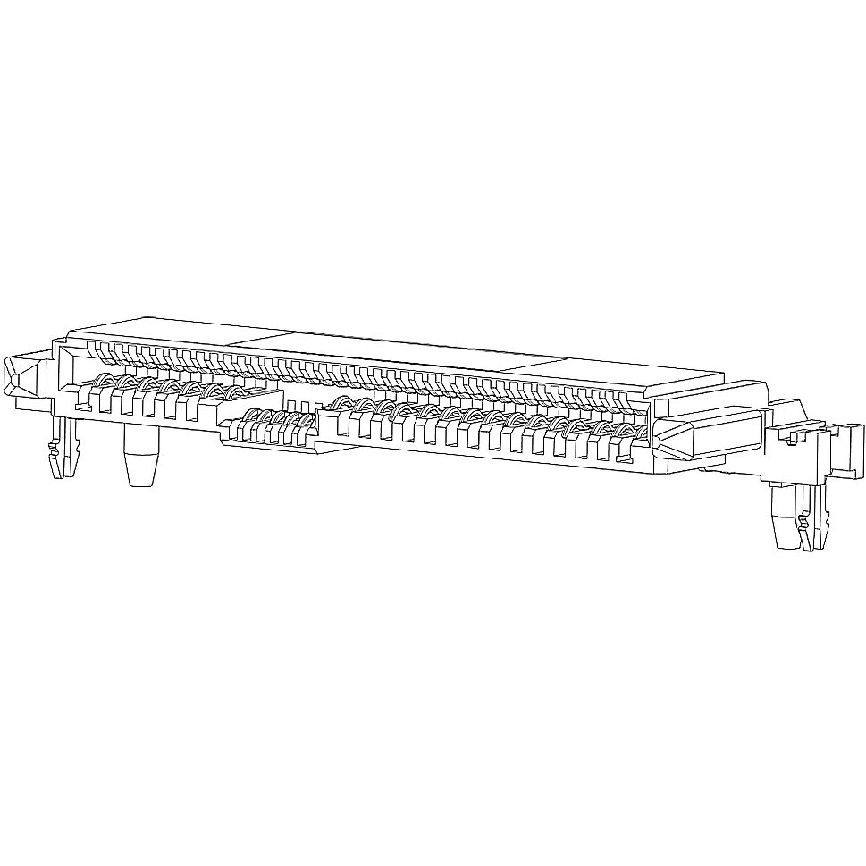 Molex-0787981002 SCSI 连接器 1.27mm Signal Pitch, 0.80mm Signal Pitch, 1.27mm Power Pitch Sas 3 Pcie 3 Receptacle
