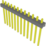 Conn Unshrouded Header HDR 12 POS 2mm Solder ST Top Entry Thru-Hole Bulk