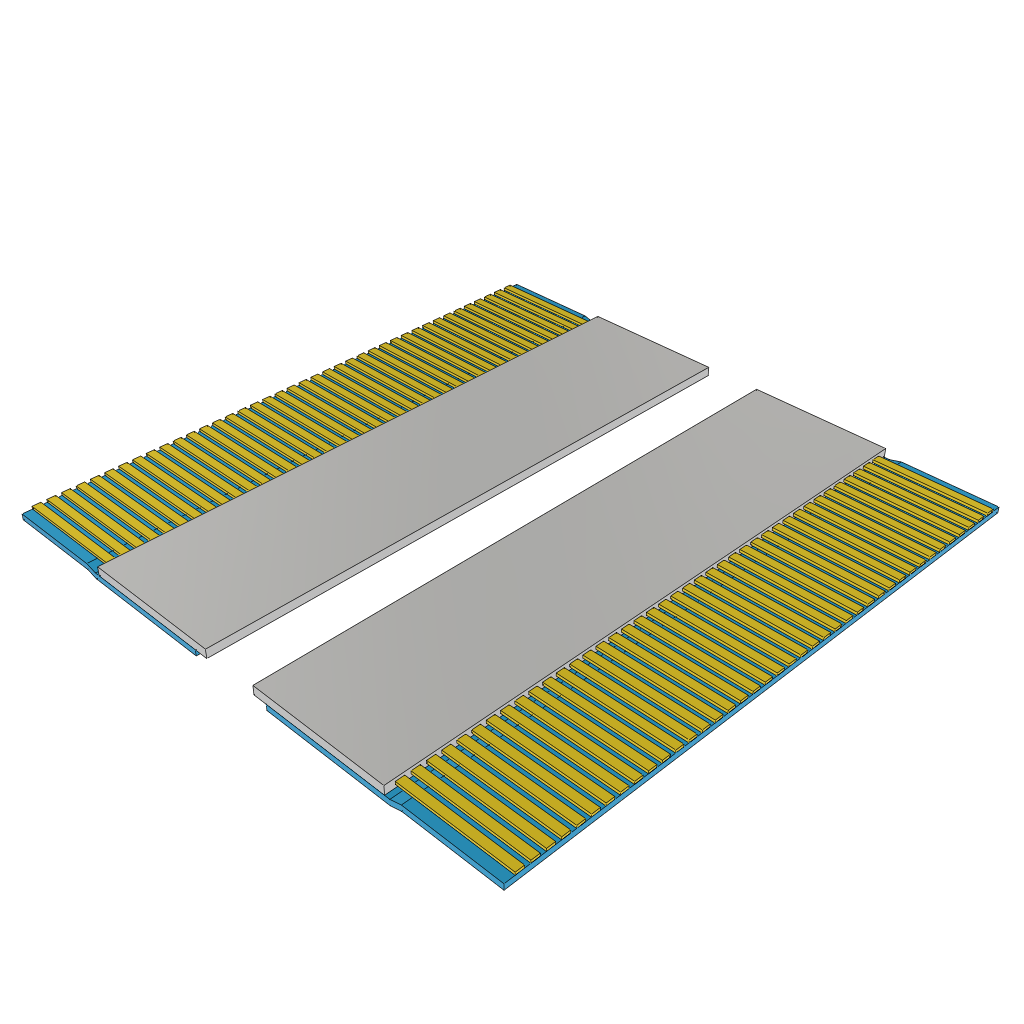 Samtec-FJH-40-D-15.75-4 Flachband Kabelbaugruppen Cable Assembly 0.4m 0.5mm 40 to 40 POS FFC to FFC Bulk