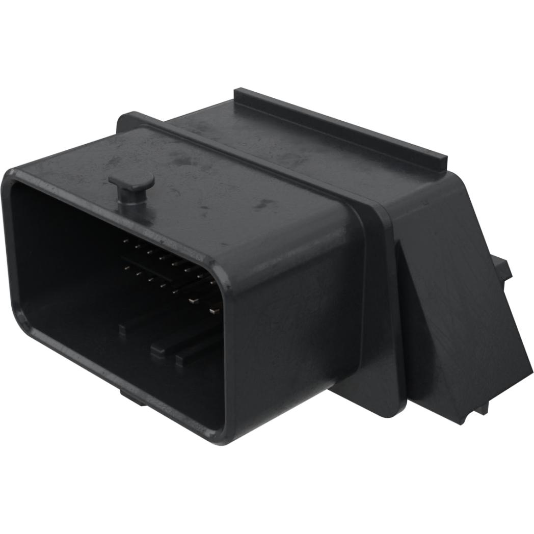 Molex-47745-0400 Connector Headers and PCB Receptacles CMC Header, Right-Angle, 28 Position, 1 Port, Black