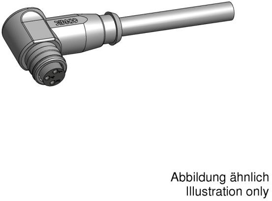 CONEC-42-10081 其他电缆组件 Female connector M8x1 angled snap