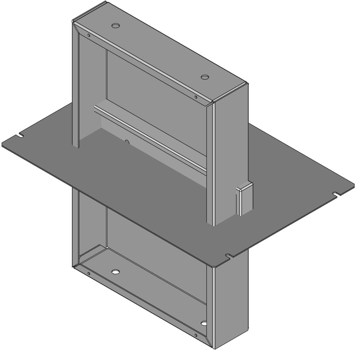 Hammond Manufacturing-1444-22CWW  Natural Aluminum/Wood Wall Mount Instrument Enclosure