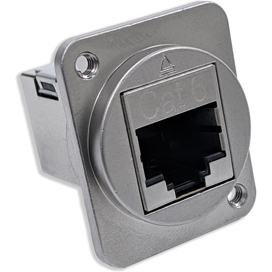 Switchcraft-EHRJ45D6S 电话及电信连接器 Conn RJ-45 F 8 POS ST Flange Mount 8 Terminal 1 Port Cat 6 Individual