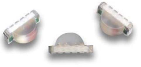 Kingbright America LLC-APFA3011-AK13/F LED LED Tri-Color Blue/Green/Red 465nm/520nm/640nm 6-Pin Chip LED T/R