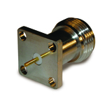 Conn Type N 0Hz to 11GHz 50Ohm Solder ST Flange Mount RCP Gold