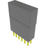 Conn Elevated Socket SKT 12 POS 2.54mm Solder ST Top Entry Thru-Hole Tube