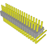 Conn Unshrouded Header HDR 36 POS 1.27mm Solder RA Side Entry Thru-Hole Tube