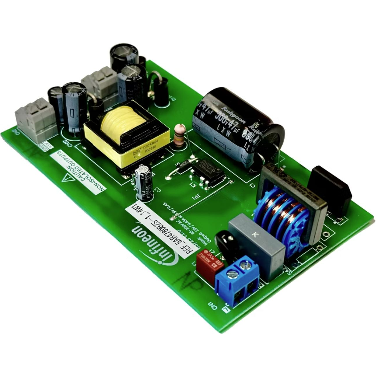 Infineon Technologies AG-REF5AR4780BZS114W1TOBO1 Power Management Development Boards and Kits 14 W, 15 V and 5 V SMPS reference board