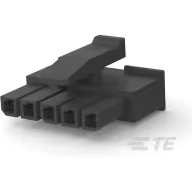 TE Connectivity-1445022-5 Connector Discrete Wire Housing Conn Housing RCP 5 POS 3mm Crimp ST Cable Mount Black Tray