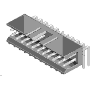 Amphenol Communications Solutions-78207-122HLF Steckverbinderleisten und Leiterplattenbuchsen Conn Shrouded Header HDR 22 POS 2.54mm Solder RA Thru-Hole DUBOX™ Bulk