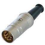 Conn DIN Connector M 5 POS ST Cable Mount 5 Terminal 1 Port