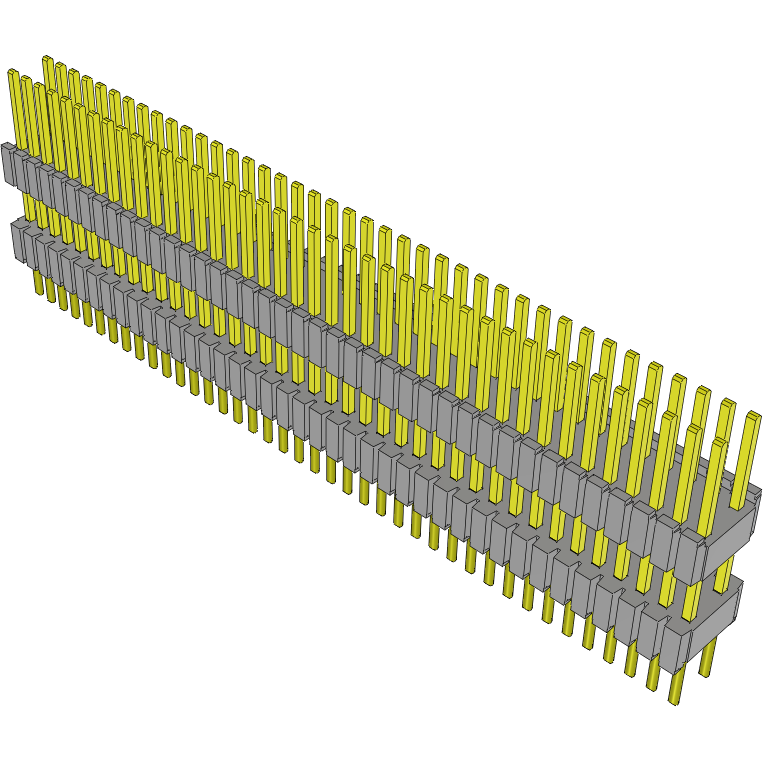 Samtec-DWM-40-56-G-D-320 Connector Headers and PCB Receptacles Conn Board Stacker HDR 80 POS 1.27mm Solder ST Thru-Hole Tube