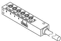 Molex-1202470040 null Sensor/Actuator Box PNP Wiring 3 Pole M8 6 Port to Cable Connection 5m