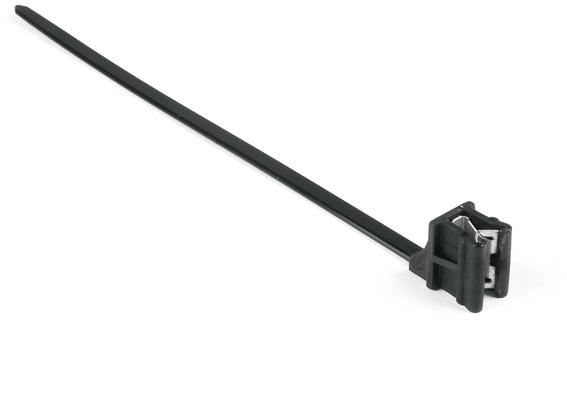 HellermannTyton-148-00200 Kabelbinder Cable Ties, Clip Tie Polyamide 6/6 Black 35mm 222N Bag