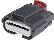 Molex-0314048110 分立接线罩连接器 2.54mm MX64 Sealed Crimp Housing Single Row TE Generation Y Terminal Black 8 Circuits No Terminal Positions Plugged Polarization A with CPA Lock